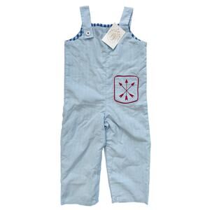 THE BEAUFORT BONNET COMPANY Teddy's Longall Blue Corduroy Arrow 12 18 months